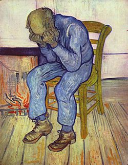 Vincent van Gogh's 1890 painting Sorrowing old man ('At Eternity's Gate') Image of Vincent van Gogh's 1890 painting Sorrowing old man ('At Eternity's Gate')
