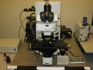Photo of a microscope