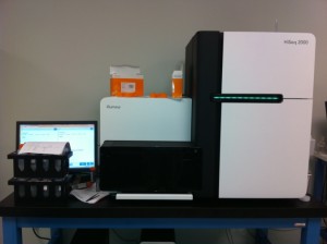 Photo of Illumina Genome Analyzer IIx sequencer
