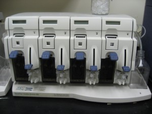 Photo of microarray analysis machine